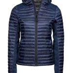 Doudoune à capuche anorak femme 9611 bleu marine