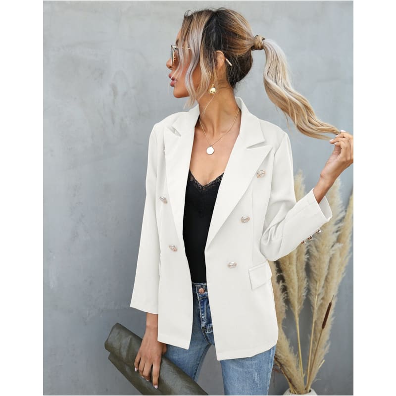 blazer-court-femme-180epe-1.jpg Blazer court chic femme blanc – Chic and Bohemian – Image 1