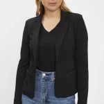 Veste blazer courte noire