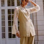 Blazer sans manches à patte pressionnée femme beige fonce | GEMO