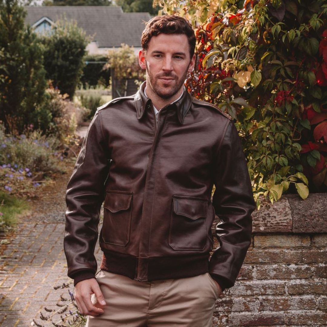 blouson-cuir-592dgn-1.jpg Blouson pilote A2 CUSTOM Aero Leather – Image 1