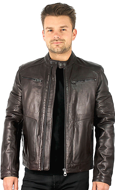 blouson-cuir-665gkb-1.jpg Leeron Blouson Cuir Homme Redskins – Image 1