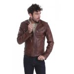 Blouson cuir homme Daytona dustin taupe