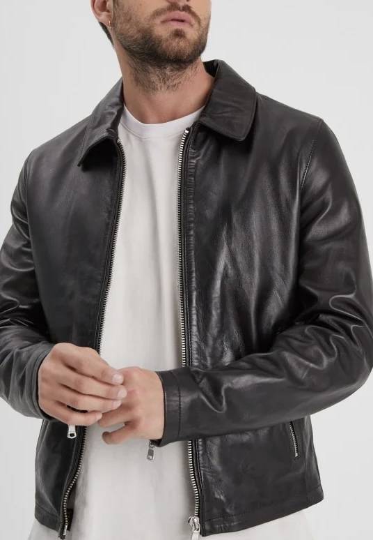 blouson-en-cuir-homme-911yvd-1.jpg Veste cuir homme en agneau freddo Revacuir – Image 1