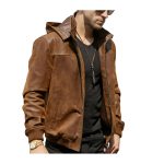 Blouson Cuir Capuche Homme | Cuir Aviateur