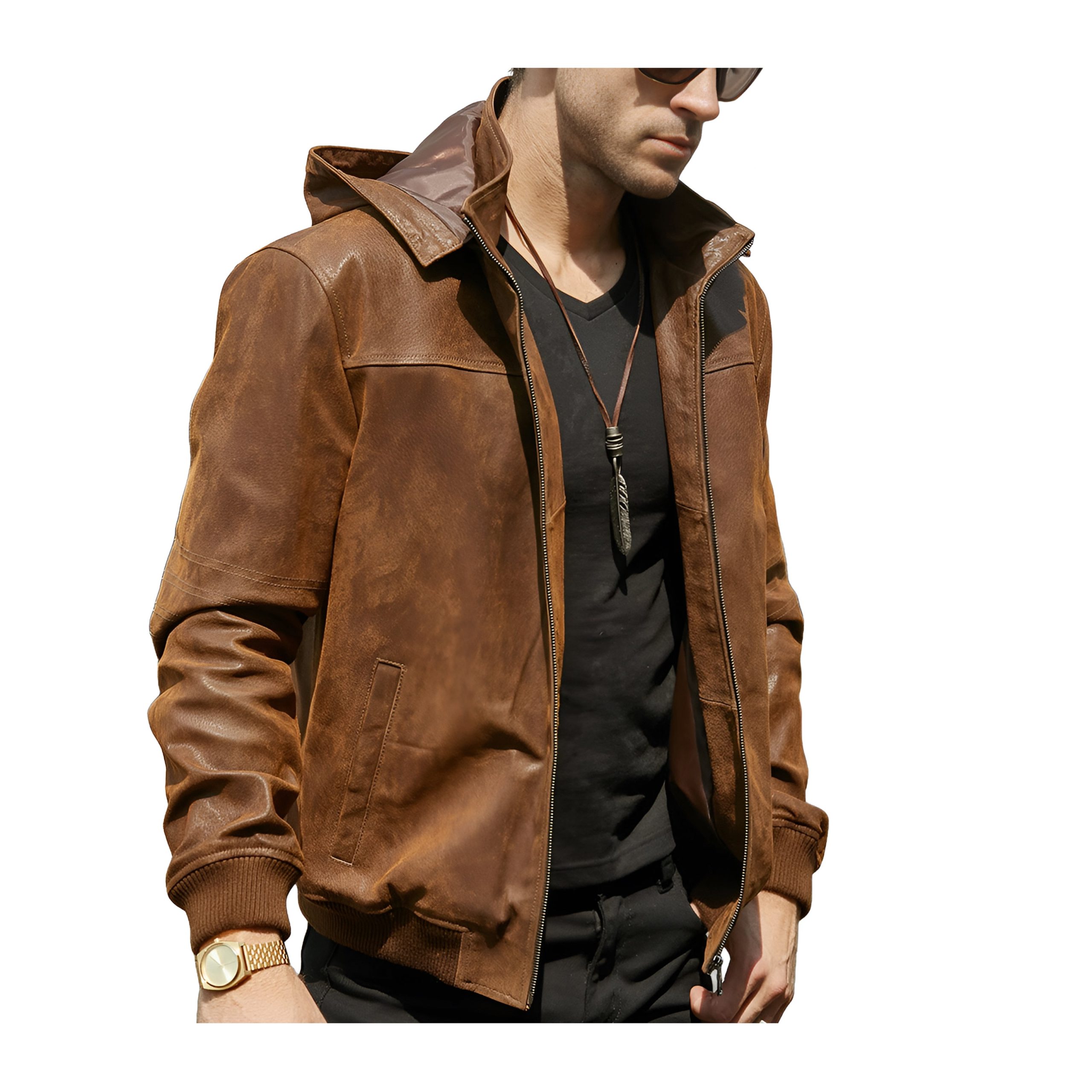 blouson-en-cuir-homme-971pug-1.jpg Blouson Cuir Capuche Homme | Cuir Aviateur – Image 1