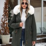 CMTOP Blouson Femme Hiver Polaire Chaude éPais Veste Imperméable Coupe Vent Mi Long Manteau à Capuche Peluche Thermique Manteaux Slim Fit Elegant Parka Outerwear avec Poches, Zippé(Gris Foncé,L) : Amazon.fr: Mode