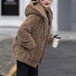 Manteau Femme Hiver Sweat Femme Veste Chaude Taille Longue Veste Veste Polaire Femme Chic Et Elegant Hiver Caban Femme Idee Cadeau Femme café XL : Amazon.fr: Mode