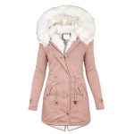 Manteau Femme Hiver Capuche d'hiver Blouson Femme Veste Chaude d'hiver pour Femmes Zippé Manteau éPaissir Veste Parka Fourrure Outercoat Blousons en Coton à Capuche avec Fermeture à Glissière : Amazon.fr: Mode