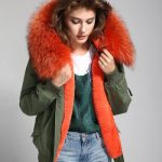 Veste hiver pour femme avec intérieur et capuche à fourrure amovible