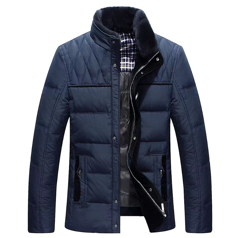 blouson-hiver-homme-413izu-1.jpg Blouson hiver homme avec col doublé velours et empiècement dos – Image 1