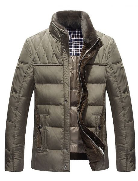 blouson-hiver-homme-810dpd-1.jpg Blouson hiver homme matelassé avec col fourrure épaisse – Image 1