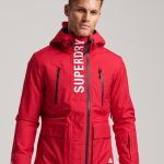 Veste Ski Rescuerouge carmin pour Homme | Superdry FR