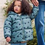 Doudoune matelassée à motifs bébé fille vert | GEMO