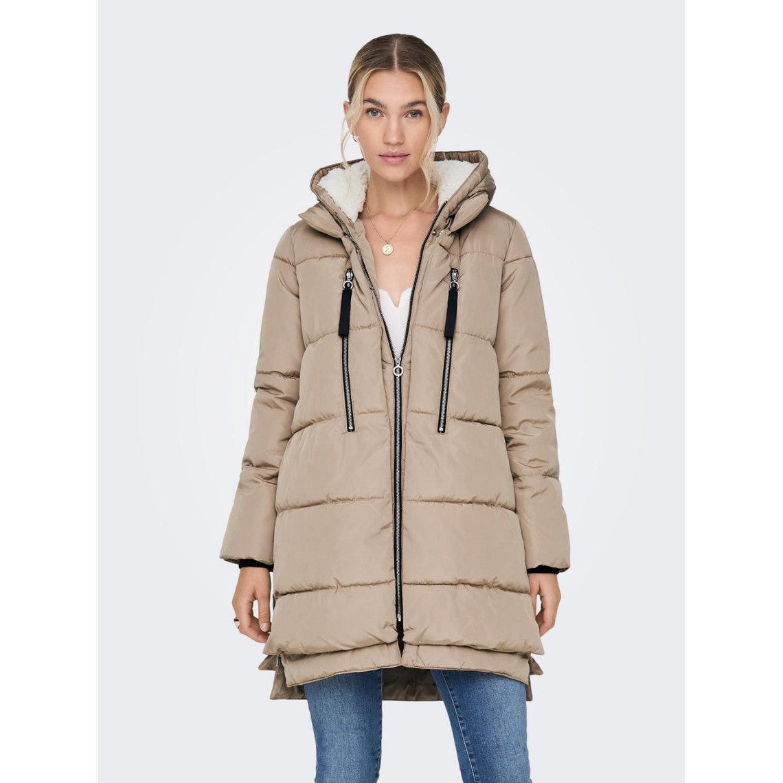 doudoune-beige-femme-345qqe-1.jpg Manteau beige – Image 1