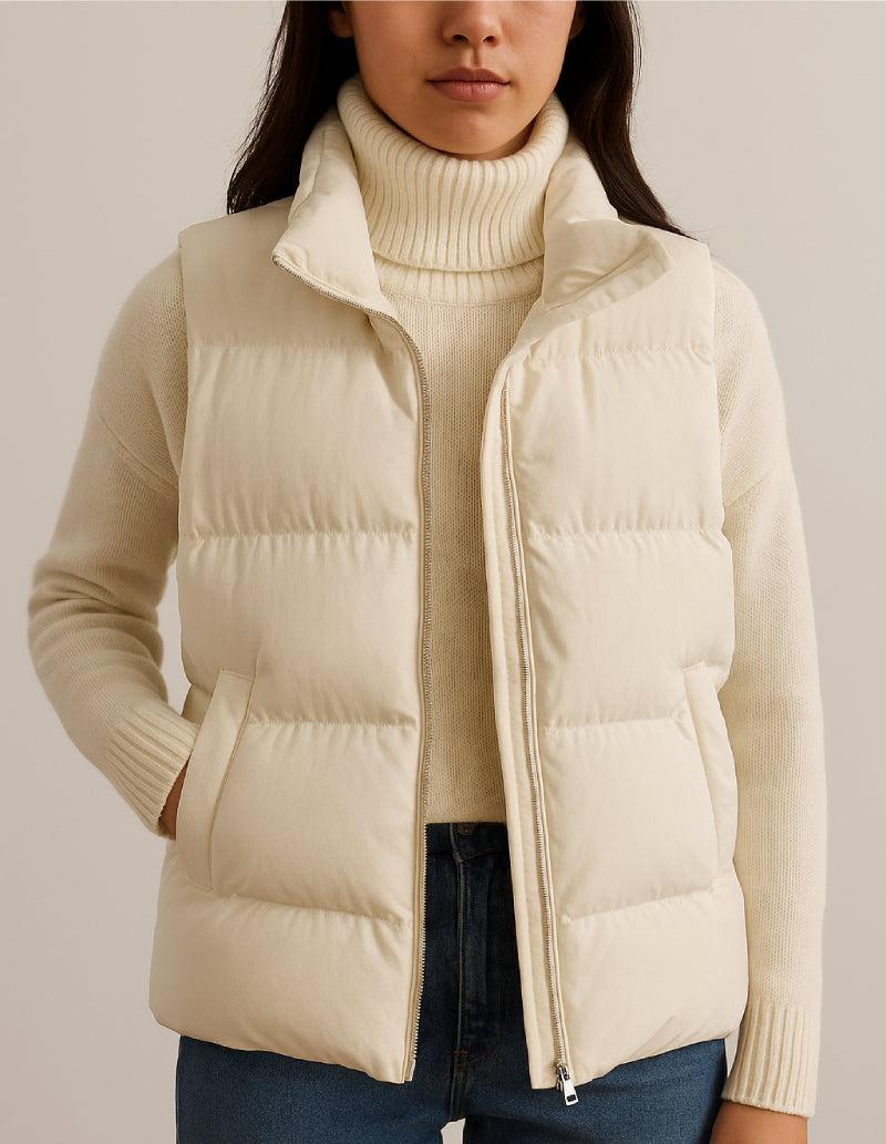 doudoune-beige-femme-597pdl-1.jpg Doudoune sans manche beige femme – Image 1