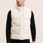 Doudoune sans manche blanche homme