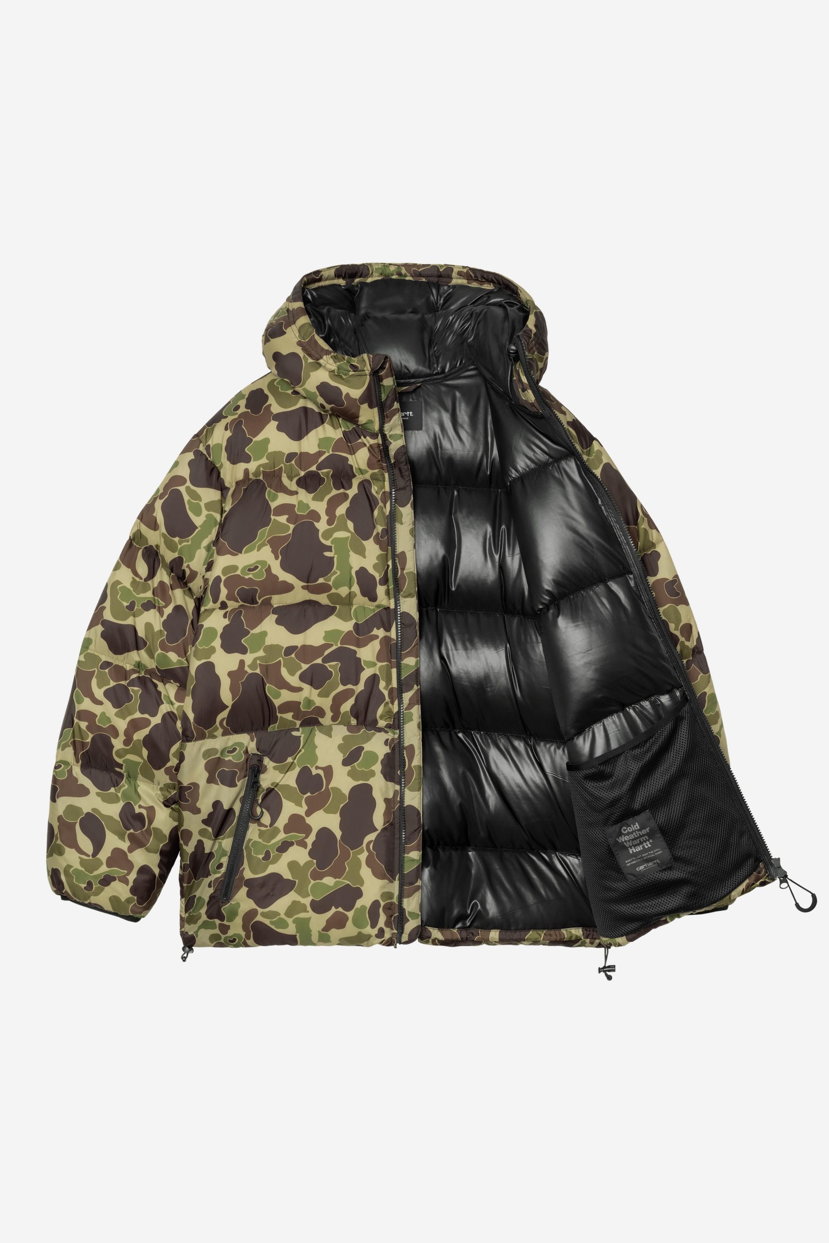 doudoune-carhartt-255olp-1.jpg Carhartt WIP Toronto Jacket, Camo Duck, Green / Black | Boutique en ligne officielle – Image 1