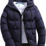 Vhersily Doudoune Hiver Homm Offre Veste Veste Slim Fit à Capuche Chaud Parka Manteau Chaud pour Homme Bleu Marine Grande Taille : Amazon.fr: Mode