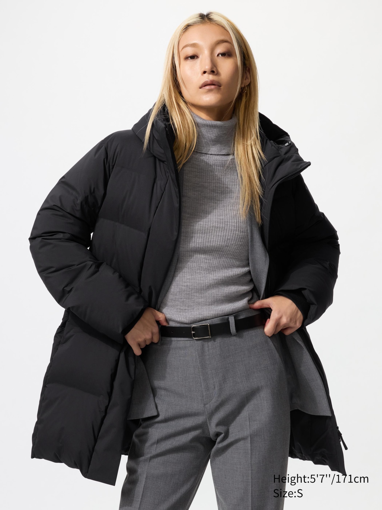 doudoune-femme-mi-longue-373fal-1.jpg Doudoune mi longue sans coutures pour Femme | UNIQLO FR – Image 1