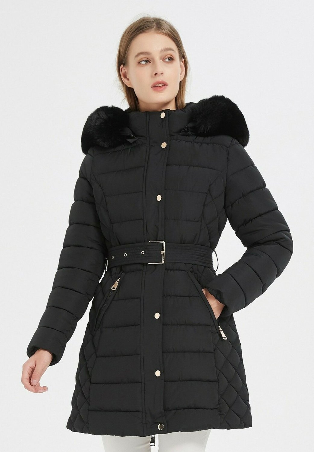doudoune-femme-noir-329ebp-1.jpg Kebello MI LONGUE Doudoune noir ZALANDO.FR – Image 1
