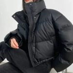 Doudoune courte femme noir