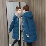Acheter Femmes hiver chaud manteau mode à capuche doudoune coton rembourré longue femme fermeture éclair vêtements d'extérieur | Joom