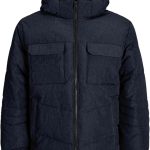 JACK & JONES Jjbuild Puffer Jacket Veste Tampon, Bleu Marine/détails : chiné, M Homme : Amazon.fr: Mode