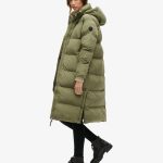 Doudoune longue à capuchekaki sauvage pour Femme | Superdry FR