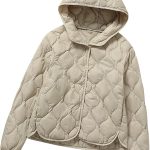 Doudoune Legere Femme Veste Matelassée Femme Doudoune Légère Duvet Fine Courte Femme Mi Saison Puffer Jacket Women Quilted Jacket Capuche Ultralight ...