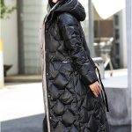 Veste Matelassée Longue Femme Avec Capuche Doudoune Chaude Rembourrée Streetwear Hiver