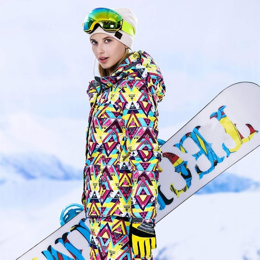 doudoune-ski-femme-150loc-1.jpg MU Veste de ski imperméable pour femme Veste de ski de montagne pour femme Manteau de snowboard coupe vent imperméable Veste de pluie Dames Hiver ... – Image 1