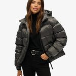 Doudoune Sport à Capuche Luxenoir lustré pour Femme | Superdry FR