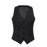 Gilet Waldorf Brook Taverner femme — costume stretch, dos satin