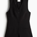 Gilet de costume en viscose mélangée Noir FEMME | H&M FR
