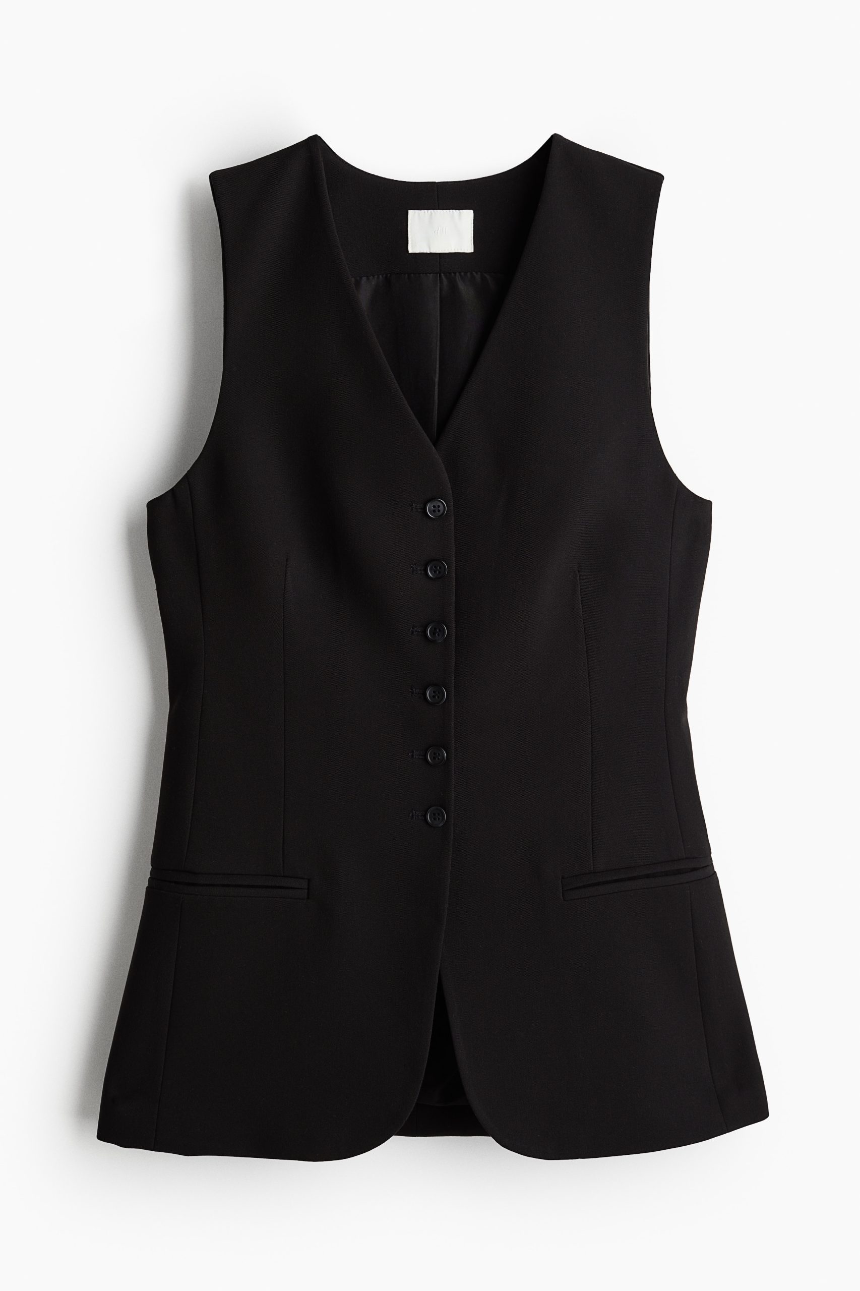 gilet-de-costume-femme-527veu-1.jpg Gilet de costume en viscose mélangée Noir FEMME | H&M FR – Image 1