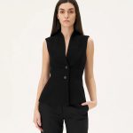 Gilet de tailleur en coton upcyclé