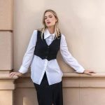 Gilet Costume Femme Court Tendance – Polyvalent Pour Toutes Les Occasions Chic