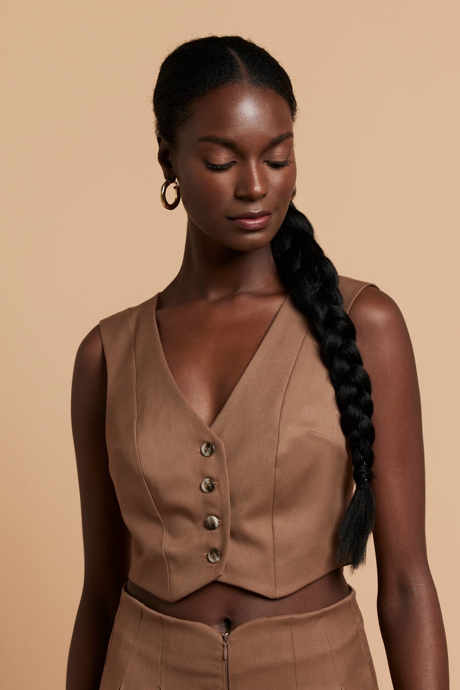 gilet-de-costume-femme-905kwb-1.jpg Gilet de costume SADIE Beige 1 – Image 1