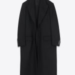 Maison Flaneur Manteau Long Cachemire Laine – Noir