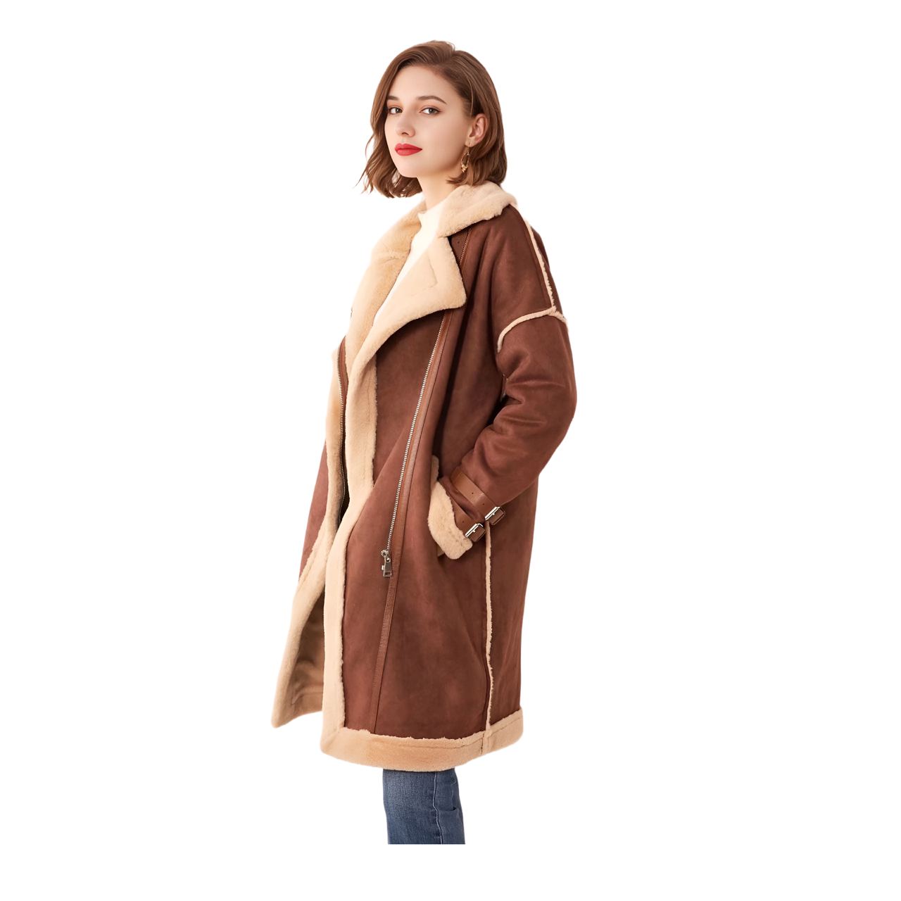 manteau-aviateur-femme-484pak-1.jpg Manteau Aviateur Long – Image 1