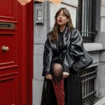 Tendance hiver : le manteau long en simili cuir !