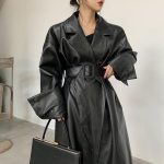 Manteau Cuir Noir Femme