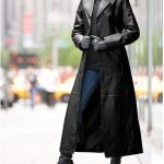 Suwequest Manteau long en cuir sans ceinture à revers pour femme Trench en cuir fin Veste de couleur unie à revers tendance, bleu, S : Amazon.fr: Mode