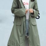 Minetom Veste de Pluie Longue Femme Léger Coupe Vent Manteau Imperméable à Capuche Unisexe Zippée Blouson pour Randonnée Camping A Armée Verte XS : Amazon.fr: Mode