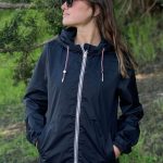 MANTEAU NEW IMPER COURT FIN FEMME NOIR