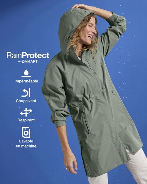 manteau-impermeable-femme-736wyo.jpg Manteau imperméable femme du XS au 2XL Vestes Damart – Image 1