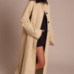 Beige Manteau Long Matelassé À Col Capitonné | PrettyLittleThing FR