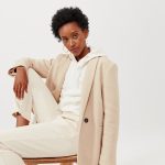 Manteau en laine GISELE Beige