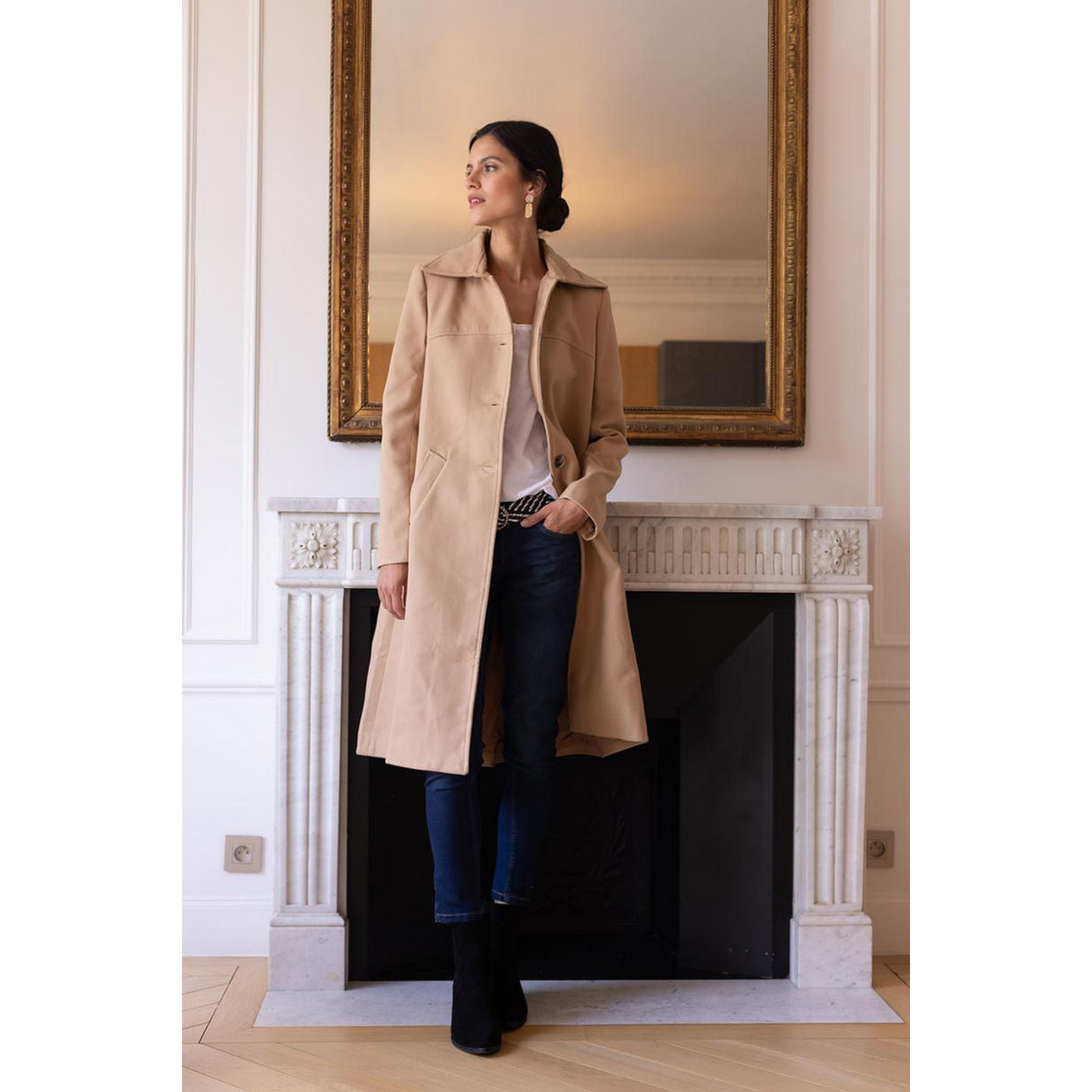manteau-long-beige-602sgw-1.jpg Manteau long grand col Ange camel 3S. x Réédition | 3 SUISSES – Image 1